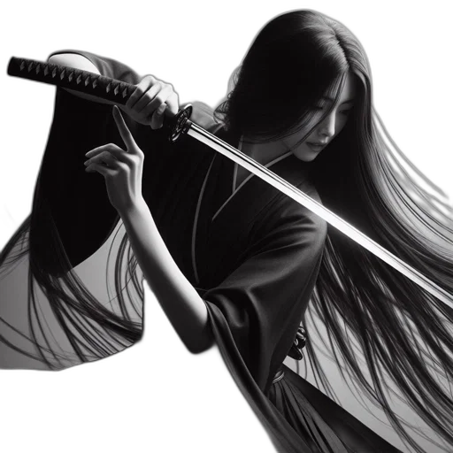sword, staff, weapon, hair transparent PNG cut-out