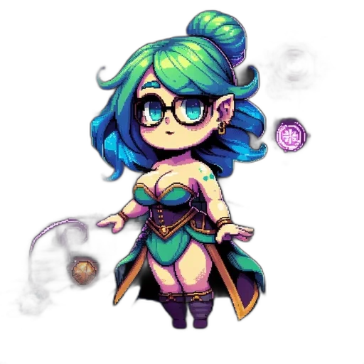 staff, fantasy art, pixel art, concept art transparent PNG cut-out