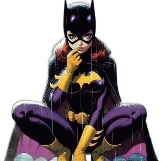 comic book art, concept art, female, superhero transparent PNG cut-out