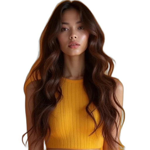 hair, dress, face, staff transparent PNG cut-out