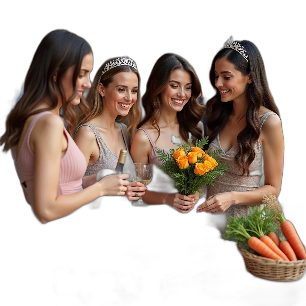 crown, food, photorealistic, group transparent PNG cut-out