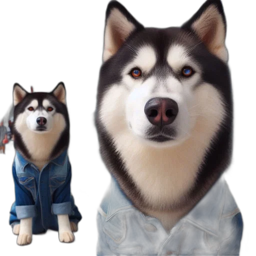 jacket, animal, staff, face transparent PNG cut-out