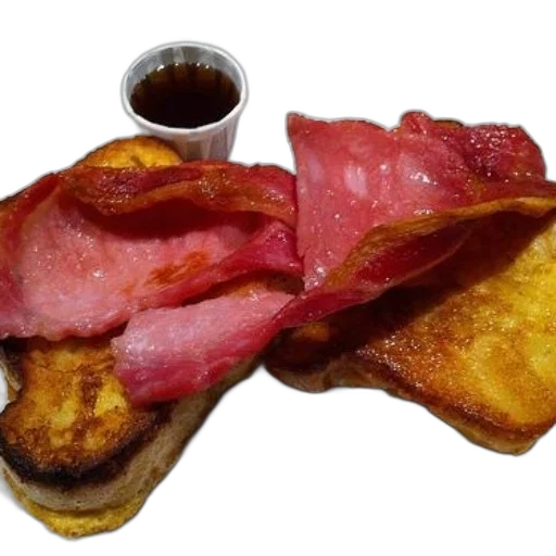 food, photorealistic, plate, breakfast transparent PNG cut-out