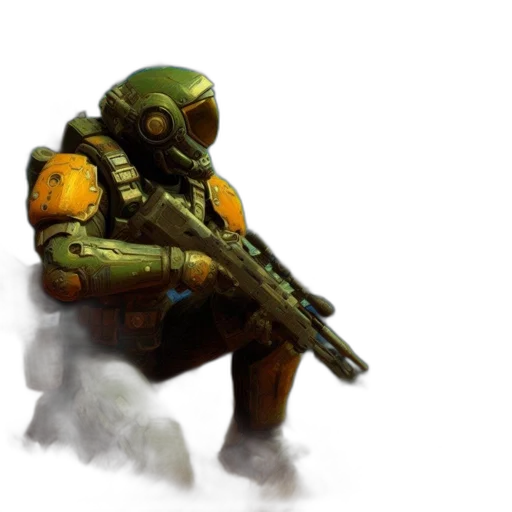 weapon, robot, creature, concept art transparent PNG cut-out
