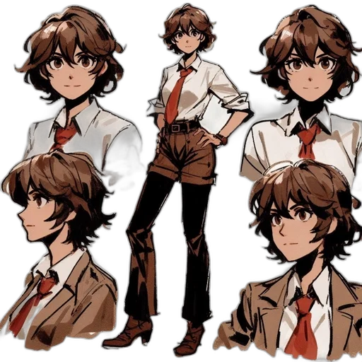 staff, jacket, concept art, anime transparent PNG cut-out