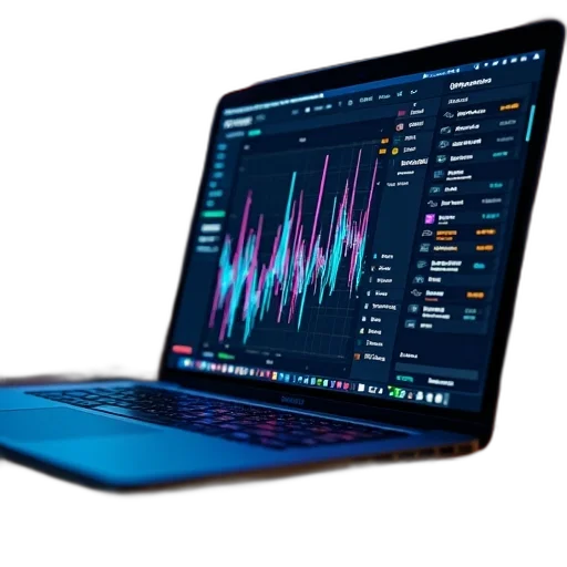 blue, laptop, computer, reads transparent PNG cut-out