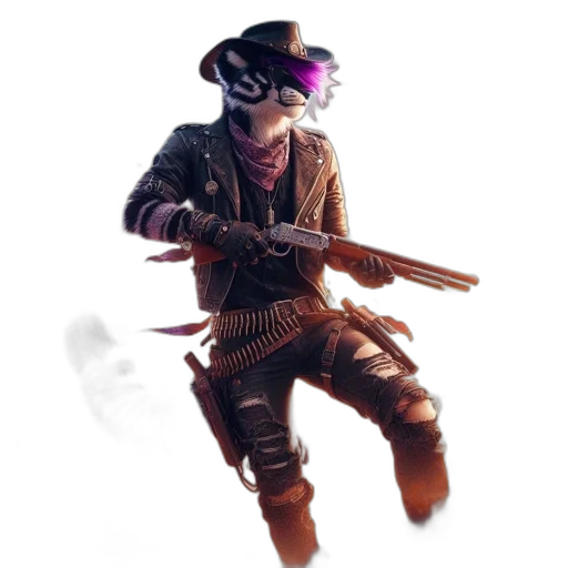 weapon, staff, mask, jacket transparent PNG cut-out