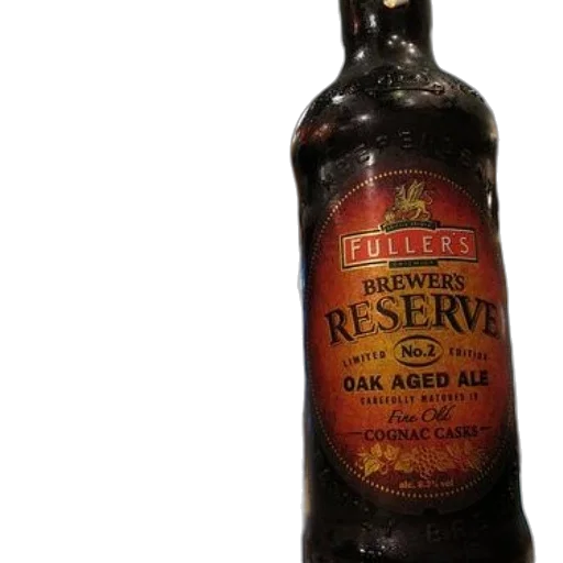bottle, 3d render, fullers, brewer transparent PNG cut-out