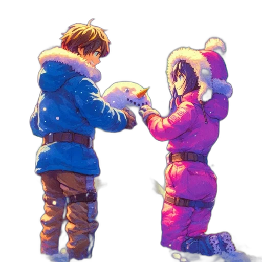 jacket, concept art, watercolor, pixel art transparent PNG cut-out