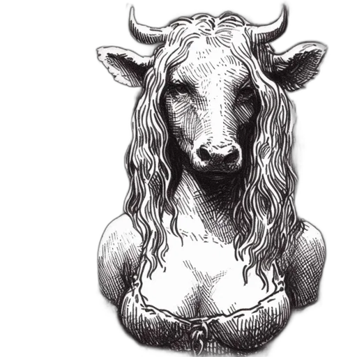 animal, dress, face, hair transparent PNG cut-out