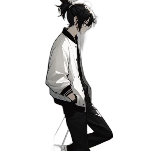 jacket, staff, mask, robot transparent PNG cut-out
