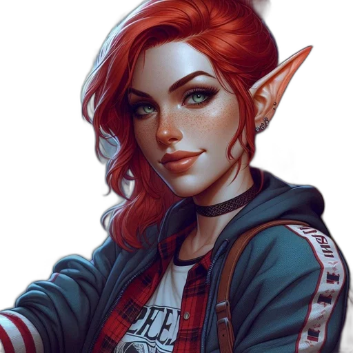 jacket, face, staff, fantasy art transparent PNG cut-out