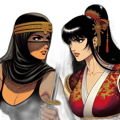 comic book art, concept art, fantasy art, anime transparent PNG cut-out