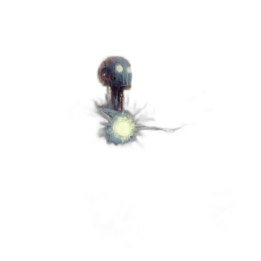 robot, weapon, staff, creature transparent PNG cut-out