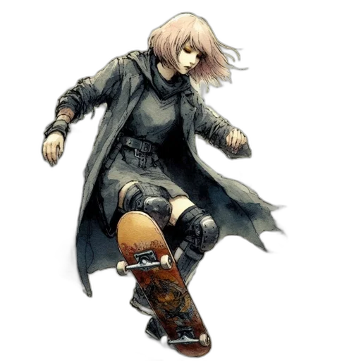 weapon, jacket, shoes, sword transparent PNG cut-out