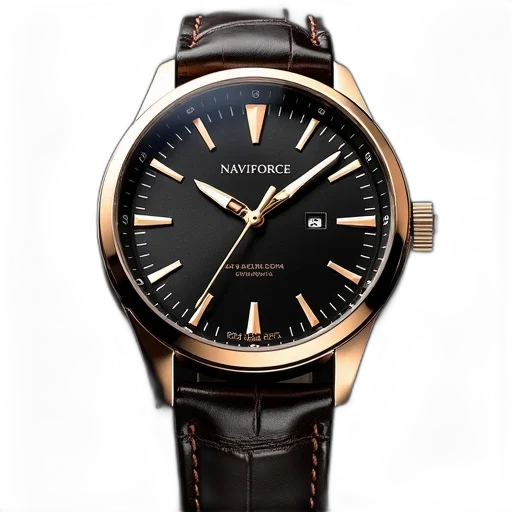naviforce, luxury, men, quartz transparent PNG cut-out