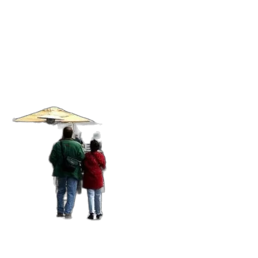 umbrella, staff, hat, jacket transparent PNG cut-out