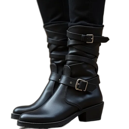 shoes, dark, black, rider transparent PNG cut-out