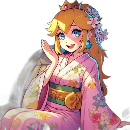 crown, staff, dress, pixel art transparent PNG cut-out