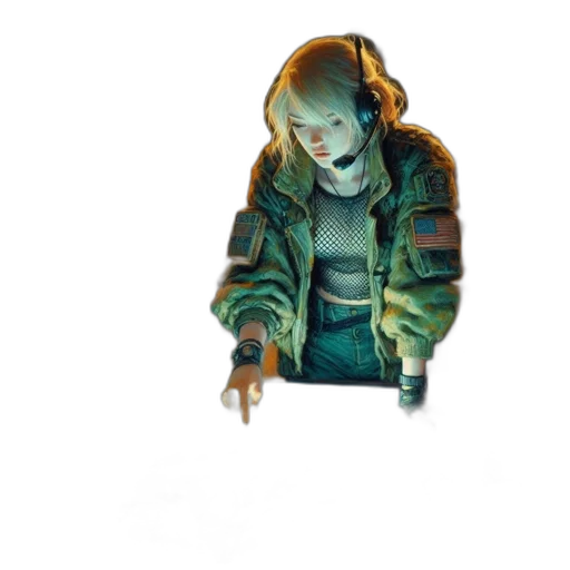 jacket, creature, mask, robot transparent PNG cut-out