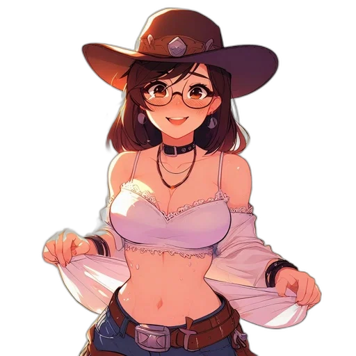 hat, weapon, staff, flower transparent PNG cut-out