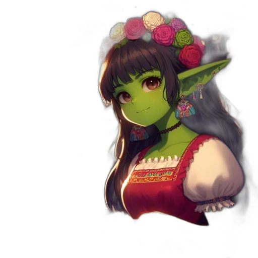 staff, flower, mask, face transparent PNG cut-out