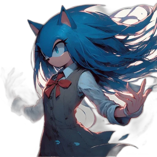 mask, hair, creature, staff transparent PNG cut-out