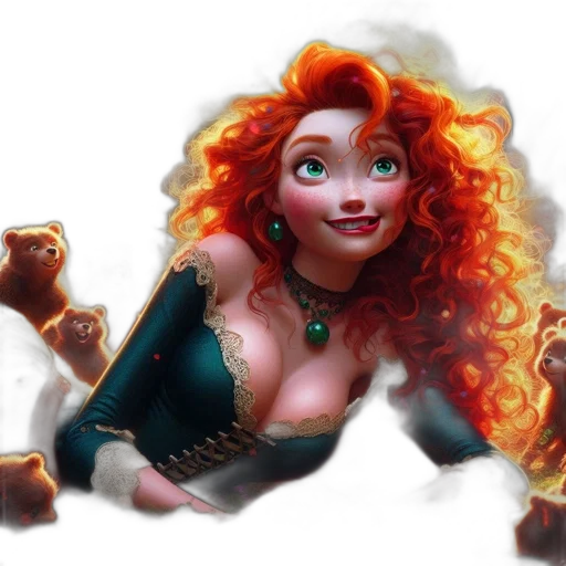 fantasy art, concept art, comic book art, 3d render transparent PNG cut-out