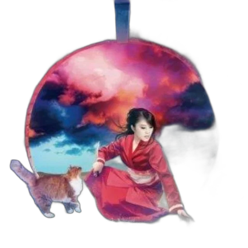 umbrella, jacket, mask, fantasy art transparent PNG cut-out