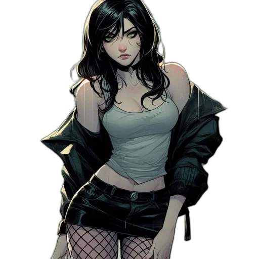 jacket, comic book art, concept art, fantasy art transparent PNG cut-out
