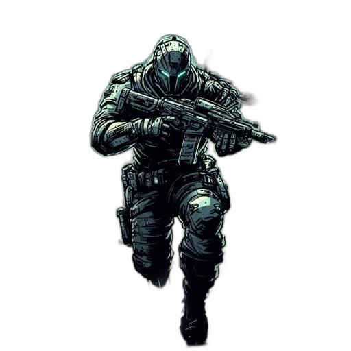 weapon, robot, mask, concept art transparent PNG cut-out