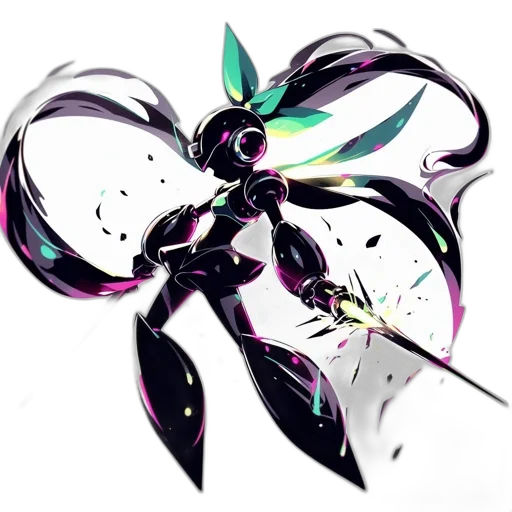 flower, weapon, robot, staff transparent PNG cut-out