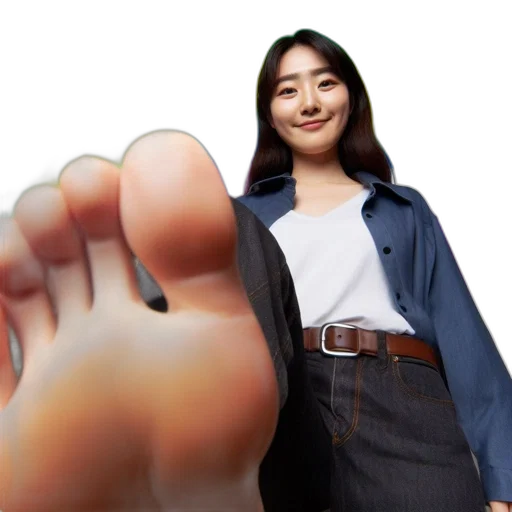 shoes, staff, robot, photorealistic transparent PNG cut-out