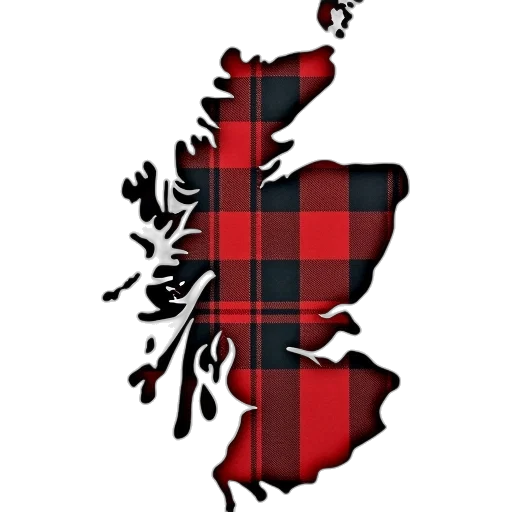 scotland, tartan, plaid, map transparent PNG cut-out
