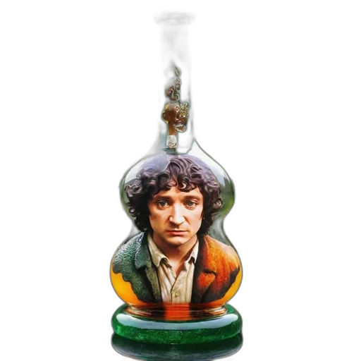bottle, photorealistic, concept art, artisanal transparent PNG cut-out