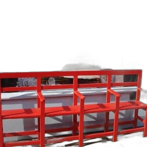furniture, 3d render, photorealistic, red transparent PNG cut-out