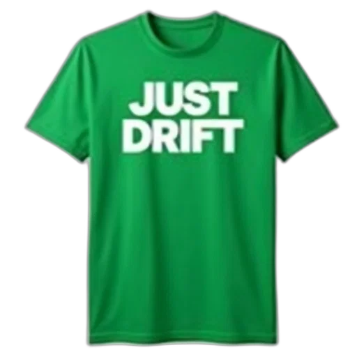 green, t-shirt, text, just transparent PNG cut-out