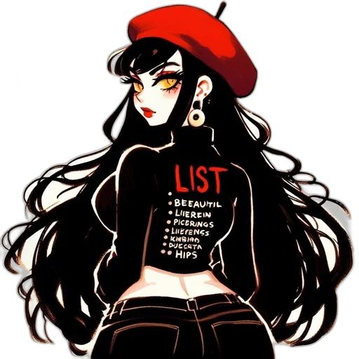 jacket, hat, staff, dress transparent PNG cut-out