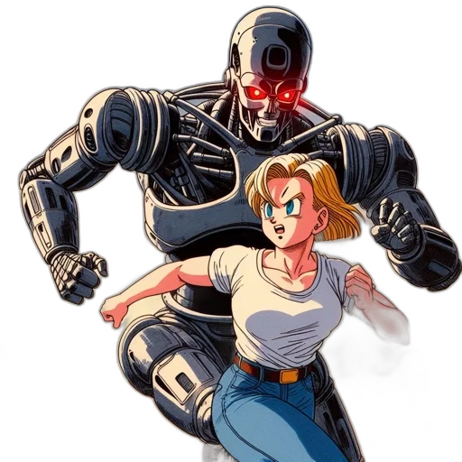 robot, weapon, comic book art, concept art transparent PNG cut-out