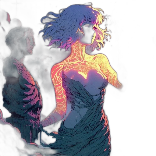 dress, comic book art, concept art, fantasy art transparent PNG cut-out