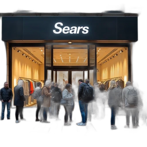people, wait, outside, sears transparent PNG cut-out