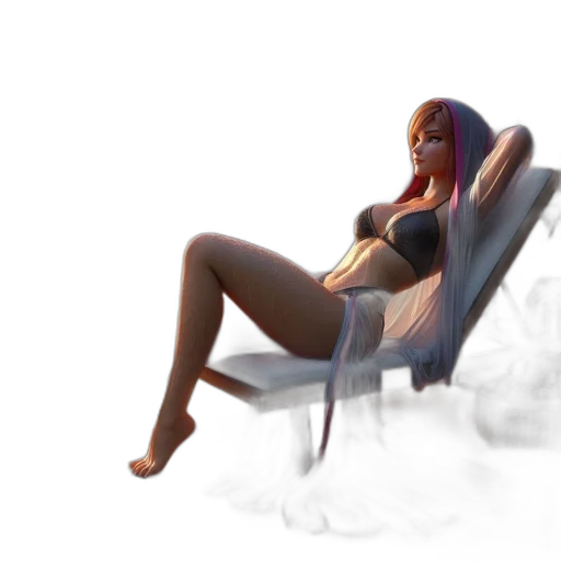 furniture, robot, concept art, 3d render transparent PNG cut-out