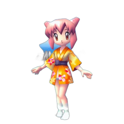 dress, creature, weapon, staff transparent PNG cut-out