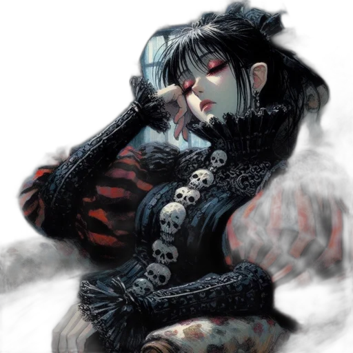 face, mask, fantasy art, comic book art transparent PNG cut-out