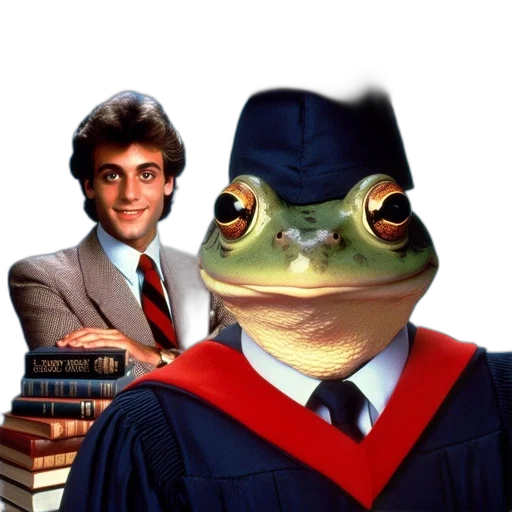 hat, man, suit, frog transparent PNG cut-out