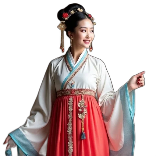 staff, dress, jewelry, photorealistic transparent PNG cut-out