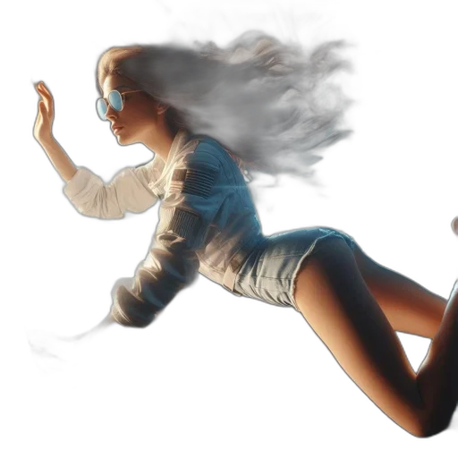 hair, concept art, fantasy art, 3d render transparent PNG cut-out