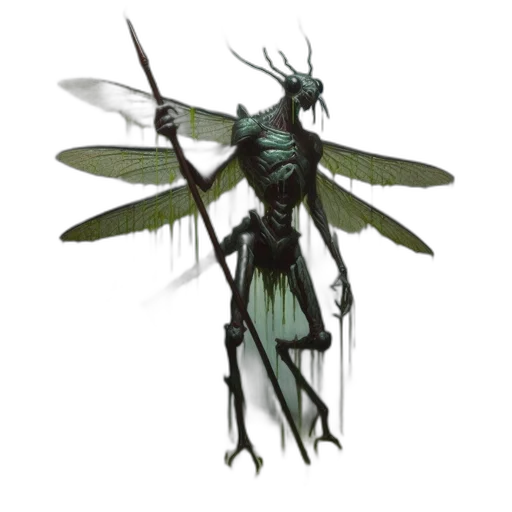 creature, staff, concept art, fantasy art transparent PNG cut-out