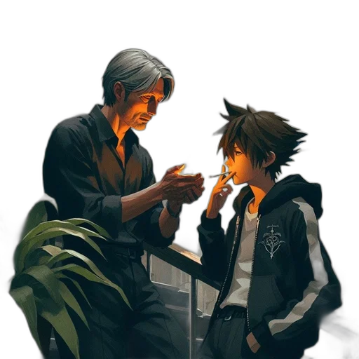jacket, concept art, pixel art, anime transparent PNG cut-out