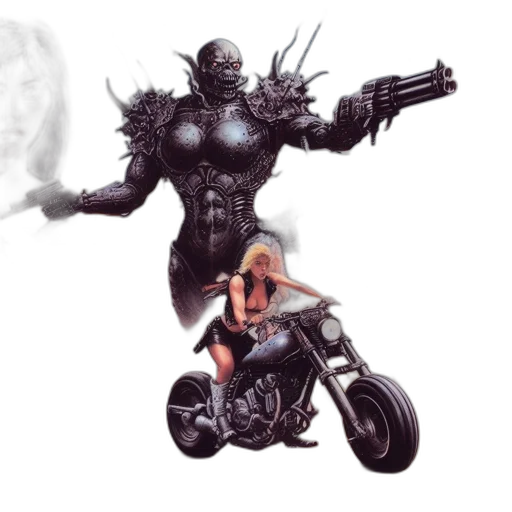 robot, weapon, concept art, comic book art transparent PNG cut-out